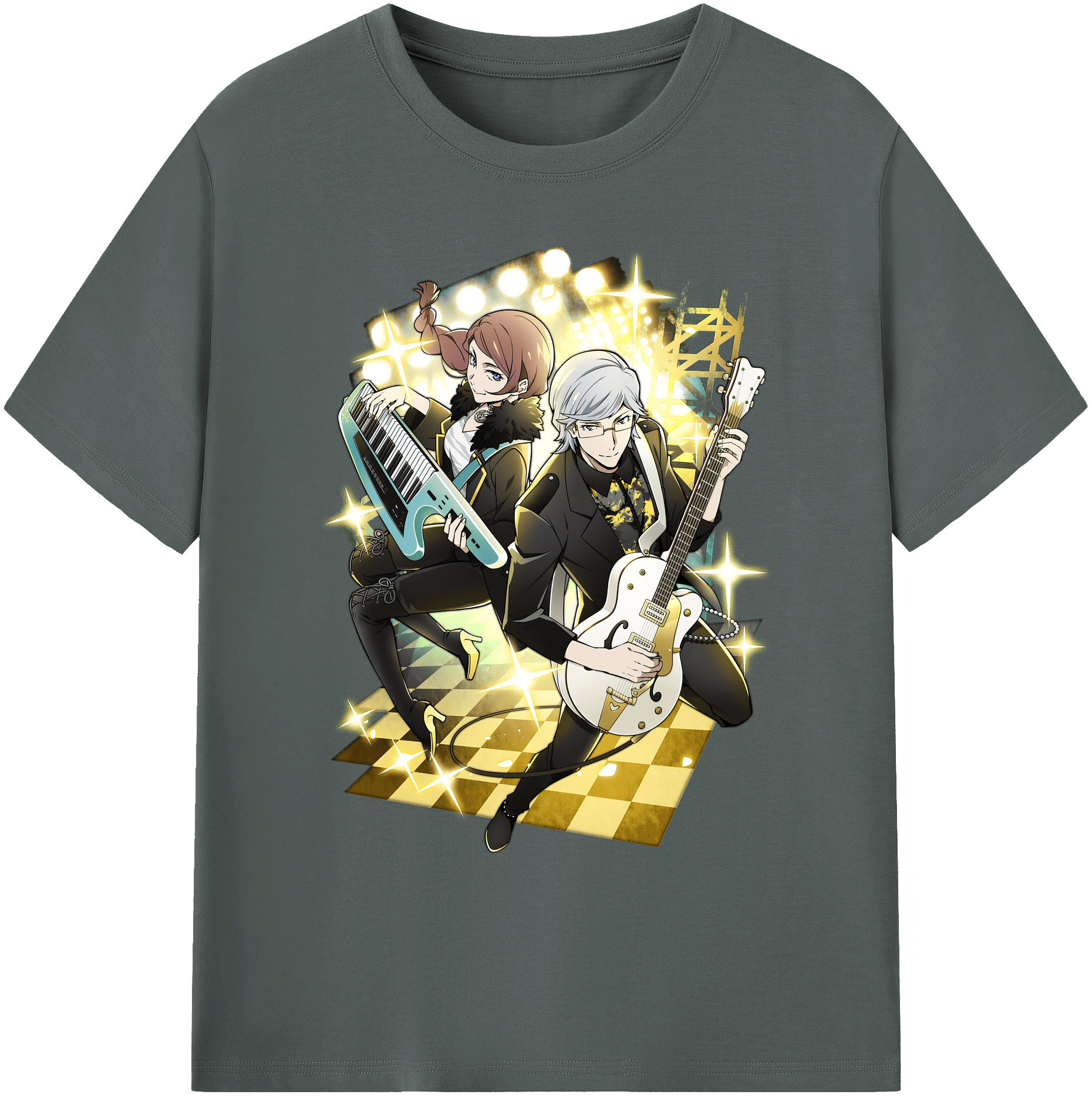 （画像用） 文豪ストレイドッグス Bungo Stray Dogs 綿100％ メンズ半袖Tシャツ｜肌触りやわらか＆通気性